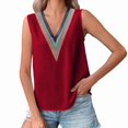 thumbnail image 1 of Vedolay Tube Top Women's Summer Tank Top Scoop Neck Sleeveless Cotton Ribbed Camisole Shirts Basic Casual Workout Tees,Red M, 1 of 5