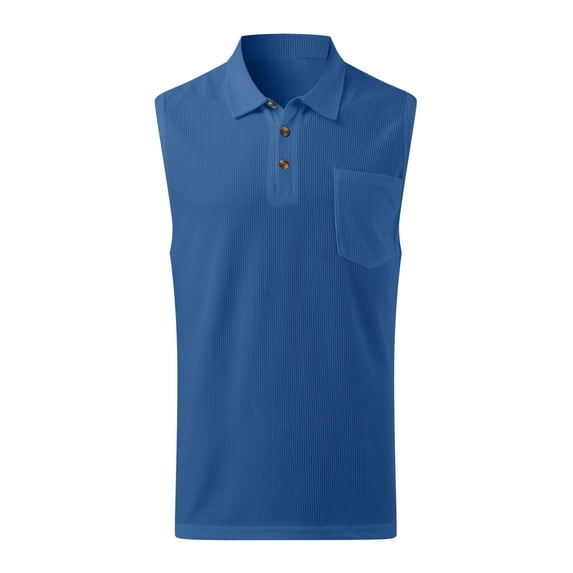 Vedolay Tube Tops for Men Tank Tops for Men Cotton Casual Graphic Printed Relaxed Lace Shirts Sleeveless Tops,Blue XXL