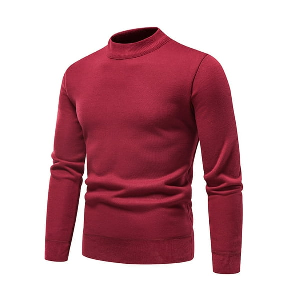 Vedolay Turtleneck Men Winter Zipper Sweater Loose Casual Warm Pullover Tops RD1,2XL