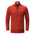 thumbnail image 1 of Vedolay Turtleneck Sweater for Men Winter Zipper Sweater Loose Casual Warm Pullover Tops Orange,L, 1 of 4
