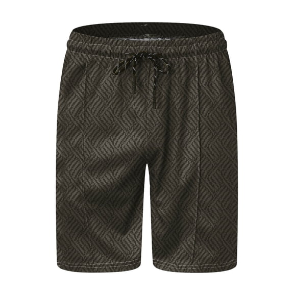 Vedolay Two Piece Set For Men Men's Shorts Tracksuits Stripe Crewneck 2 Piece Outfits Summer Casual Shorts Sets,Dark Gray 3XL