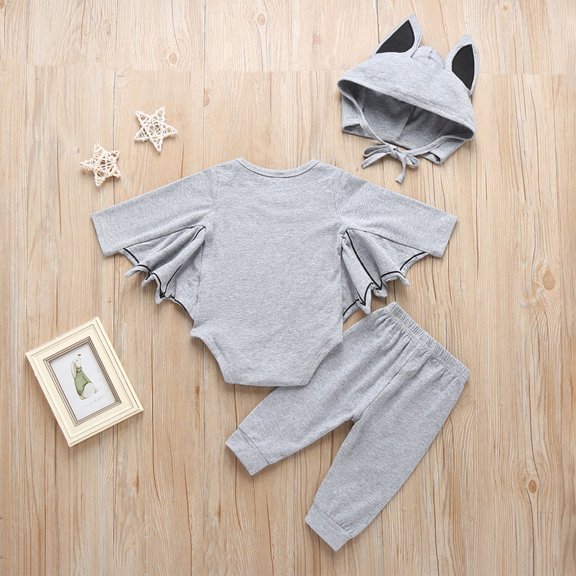 Vedolay Two Piece Sets for Boy Fall Boys Suit Foreign Style Boy New Mesh Lace Top Embroidered Pants Set,Gray 12-18 Months