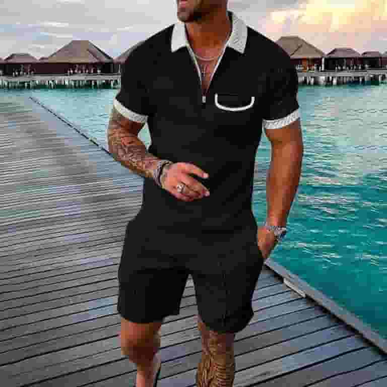 Vedolay Two Piece Short Outfit Men's Summer Shirt & Shorts Set Two Piece Casual Sports Outfits,Black M - Walmart.com Vedolay Two Piece Short Outfit Men's Summer Shirt & Shorts Set Two Piece Casual Sports Outfits,Black M - Walmart.com