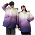 thumbnail image 1 of Vedolay Warm Winter Coats 2023 Windproof Waterproof Hooded Raincoat Purple,M, 1 of 5