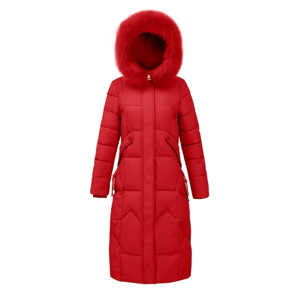 Vedolay Warm Winter Coats Business Casual Fall Coat Work Winter Coats 2023 Red,2XL
