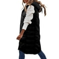 thumbnail image 1 of Vedolay Warm Winter Coats Casual Fall Coat Open Front Winter Jacket Coat Black,XL, 1 of 5