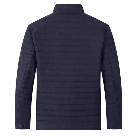 Vedolay Warm Winter Coats Fashion Plus Size Cold Weather Outwear Thicken Jackets Dark Blue,L