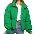 thumbnail image 1 of Vedolay Warm Winter Coats for Women 2023 Hooded Jacket Winter Full Zipper Jacket Open Front Coats Green,XS, 1 of 4