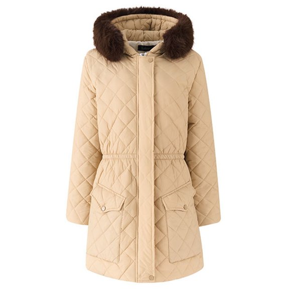 Vedolay Warm Winter Coats for Women Business Work Winter Fall Coat Fashion Jacket Coat Khaki,2XL