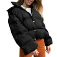 thumbnail image 1 of Vedolay Warm Winter Coats for Women Fashion Plus Size Cold Weather Outwear Thicken Jackets Black,S, 1 of 5