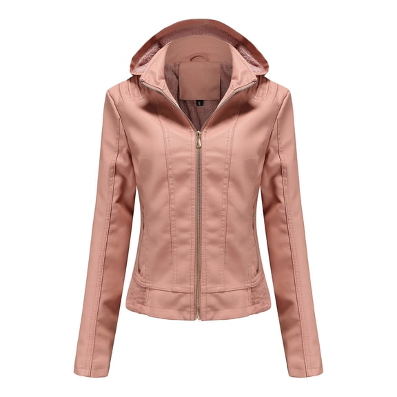 Vedolay Warm Winter Coats for Women Hooded Coats Warm Cardigan Jackets Loose Outwear Pink,S