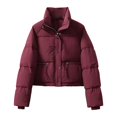 thumbnail image 1 of Vedolay Warm Winter Coats for Women Thick Kimono Long Sleeve Coat Loose Women Outerwear 2023 Red,M, 1 of 3