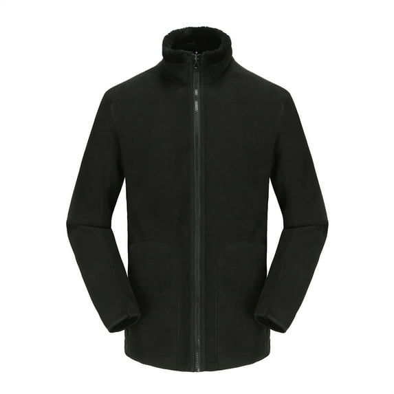 Vedolay Warm Winter Coats for Women Vintage Autumn Outwear Mid Long Coat Black,2XL