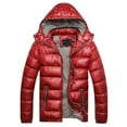 thumbnail image 1 of Vedolay Warm Winter Jacket Hooded Warm Winter Overcoat Parka Jacket Thick Outerwear Red,L, 1 of 2