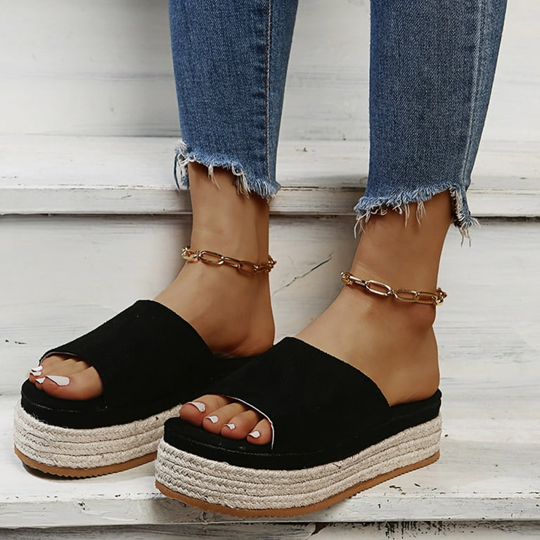 Vedolay Wedge Sandals for Women Womens Wedge Casual Sandals Peep