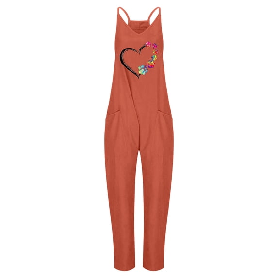 Vedolay Wide Leg Jumpsuits For Women Women Tank Top Yoga Jumpsuit Backless One Piece Bodycon Romper High Waist Wide Leg Jumpsuit Playsuit,Orange M