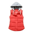 thumbnail image 1 of Vedolay Winter Coat Women Autumn Long Sleeve Loose Hooded Coat Cardigan Coat Red,2XL, 1 of 2