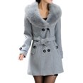 thumbnail image 1 of Vedolay Winter Coat Women Casual Fall Coat Work Business Winter Coats Grey,L, 1 of 5