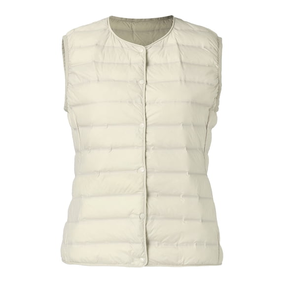 Vedolay Winter Coat Women Winter Outerwear Double- Mid-Length Coat Beige,S