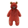 thumbnail image 1 of Vedolay Winter Coats for Kids Hooded Outerwear Zipper Warm Winter 2023 Coat Cute Clothing Red,66, 1 of 4