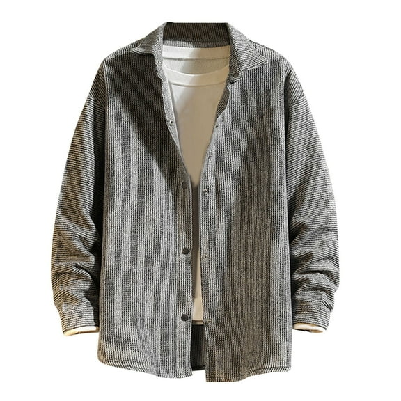 Vedolay Winter Coats for Men Fall Dressy Fall Dress Coat Casual Light Jackets Clothes Grey,XL