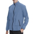 thumbnail image 1 of Vedolay Winter Coats for Men Long Sleeve Button Down Blazer Jacket Wear Coat Light Blue,XL, 1 of 4