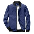thumbnail image 1 of Vedolay Winter Coats for Men Open Front Work Office Jackets Blazer Blue,XL, 1 of 5
