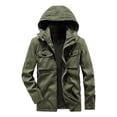 thumbnail image 1 of Vedolay Winter Coats for Men Warm Overcoat Outwear Hooded Winter Coat 2023 Green,L, 1 of 4