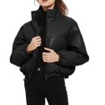thumbnail image 1 of Vedolay Winter Coats for Women Casual Fall Coat Front Open Work Winter Jacket Black,XS, 1 of 5