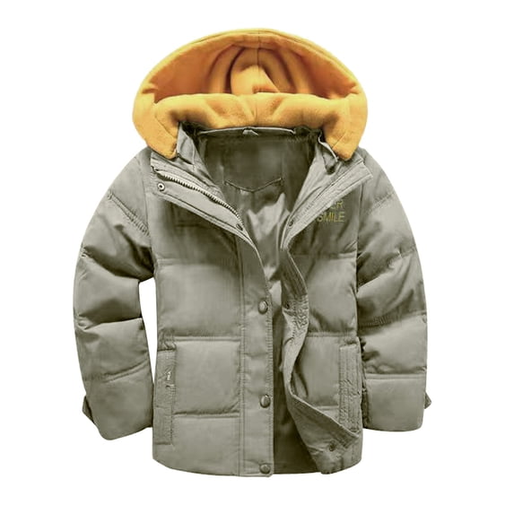 Vedolay Winter Jackets for Boys Weather Resistant Coats for Boys Insulated Quilted Bubble Puffer (Army Green,6-7 Years)
