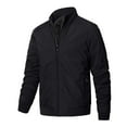 thumbnail image 1 of Vedolay Winter Jackets for Men Casual Open Front Long Sleeve Work Office Jackets Black,M, 1 of 3