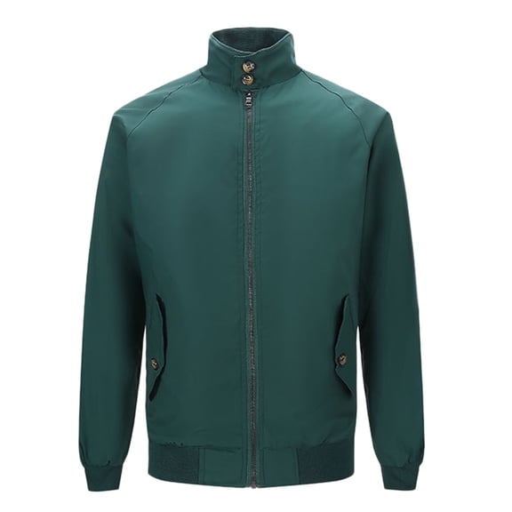 Vedolay Winter Jackets for Men Lightweight Jacket Casual Jacket Full Zip Outwear Jacket Green,L