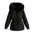 thumbnail image 1 of Vedolay Winter Long Coats for Women Long Sleeve Open Front Knit with Pockets 2023 Black,L, 1 of 3