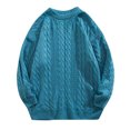 thumbnail image 1 of Vedolay Winter Sweaters for Men 2023 Long Sleeve Pullover Sweaters Winter Warm Tops Blue,L, 1 of 4