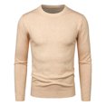 thumbnail image 1 of Vedolay Winter Sweaters for Men Knit Pullover Long Sleeve Sweater Khaki,One Size, 1 of 4