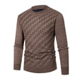 thumbnail image 1 of Vedolay Winter Sweaters for Men Knit Sweater Loose Pullover Tops Khaki,XL, 1 of 3