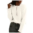 thumbnail image 1 of Vedolay Winter Tops O Neck Pullover Sweater Knit Tops Blouse Beige,M, 1 of 2