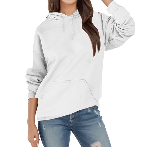 Vedolay Women 2023 Sweatshirt Womens Oversized Hoodies Casual Pullover Sweatshirts Fall Fashion 2023 Clothes,White XXL