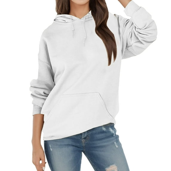 Vedolay Women 2023 Sweatshirt Womens Oversized Hoodies Casual Pullover Sweatshirts Fall Fashion 2023 Clothes,White XXL
