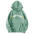 thumbnail image 1 of Vedolay Women 2023 T Shirts Fashion Womens Oversized Sweatshirts Pullover Long Sleeve Half Zip Hoodies Fall Tops,Green S, 1 of 3