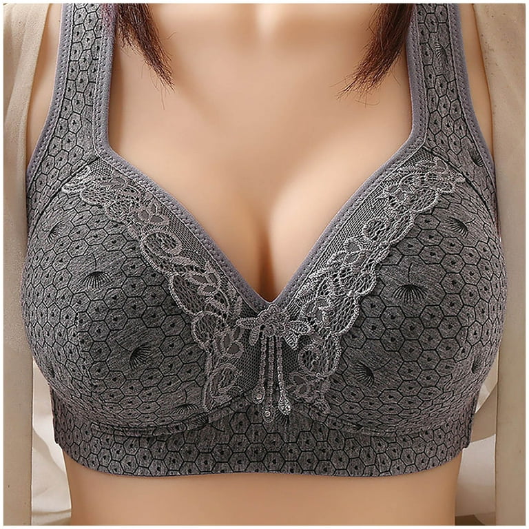 Vedolay Women Bra For Women Women Lace Back Button Shaping Cup
