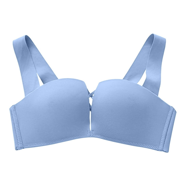 Vedolay Women Bra For Women,Women's No Side Effects Underarm And  Back-Smoothing Comfort Women Lightly Lined T-Shirt Bra(Blue,38) 
