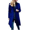 thumbnail image 1 of Vedolay Women Coats Winter Coat Fall Coat Casual Work Jacket Coat Blue,5XL, 1 of 4