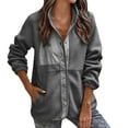 thumbnail image 1 of Vedolay Women Coats Winter Work Winter Business Fashion Cropped Fall Coat Grey,S, 1 of 5