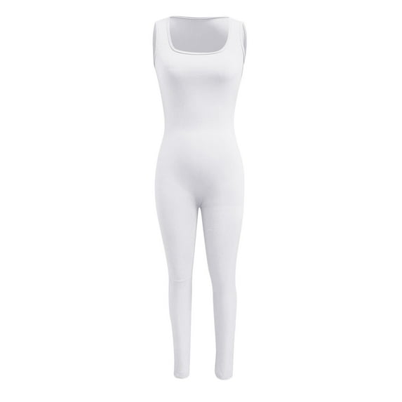 Vedolay Women Jumpsuits Womens Short Sleeve Semi Formal One Piece Jumpsuit Romper,White 3XL