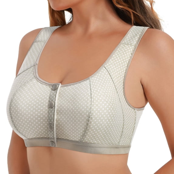 Vedolay Women Lingerie Women's Plus Size Bras Full Coverage Lace Underwire Unlined Bra,Gray 46