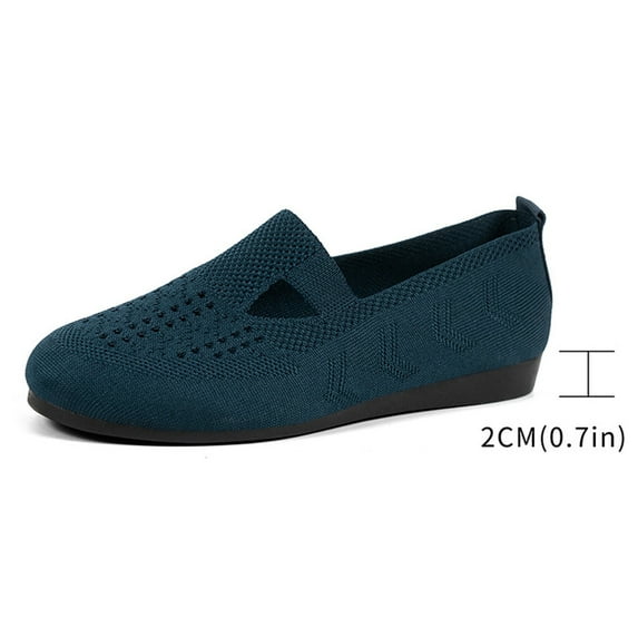 Vedolay Women Loafers Shoes for Women Comfortable Casual Fashion Flats Breathable Loafers,Black 7