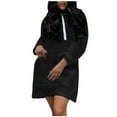 thumbnail image 1 of Vedolay Women Long Sleeve Sweatshir Fashion 2023 Soft Cotton Jacket Sportswear Zip up Hoodie Y2k Black,XL, 1 of 2