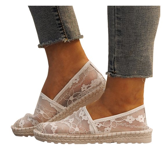 Vedolay Women Shoes Women's Slip on Shoes with Arch Support Comfort Wide Light Weight Shoes,White 7.5