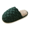 thumbnail image 1 of Vedolay Women Slippers 2023 Adults House Shoes Cute Fuzzy Bedroom Slippers Green,37, 1 of 3